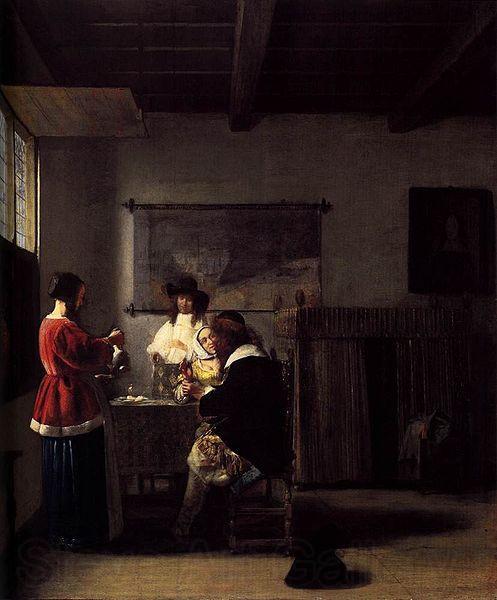 Pieter de Hooch The Visit Spain oil painting art